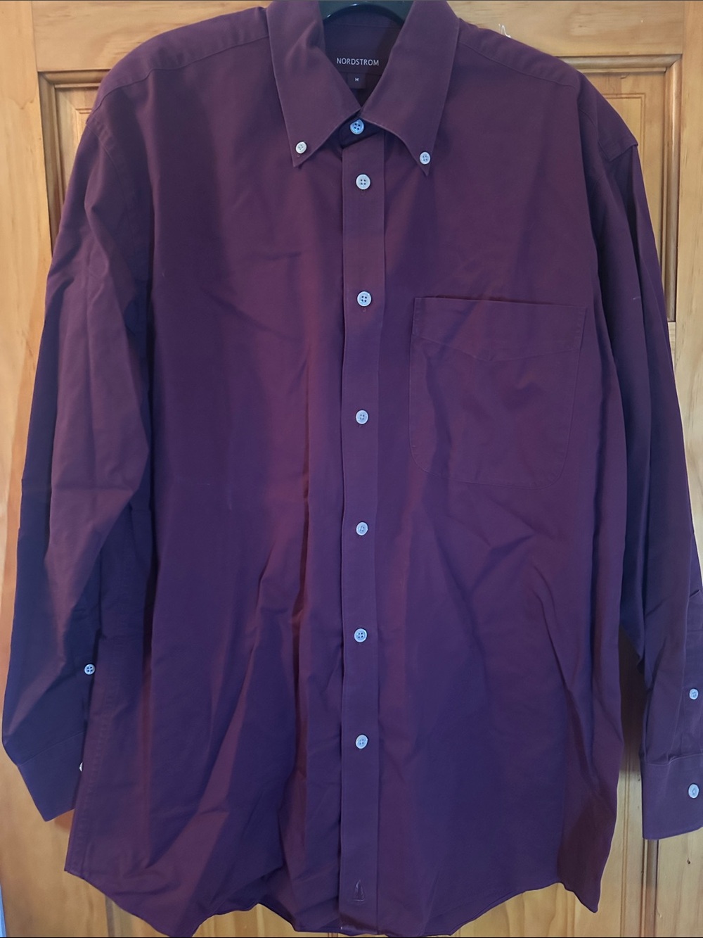 Nordstrom Men's Button-Down Shirt in Plum